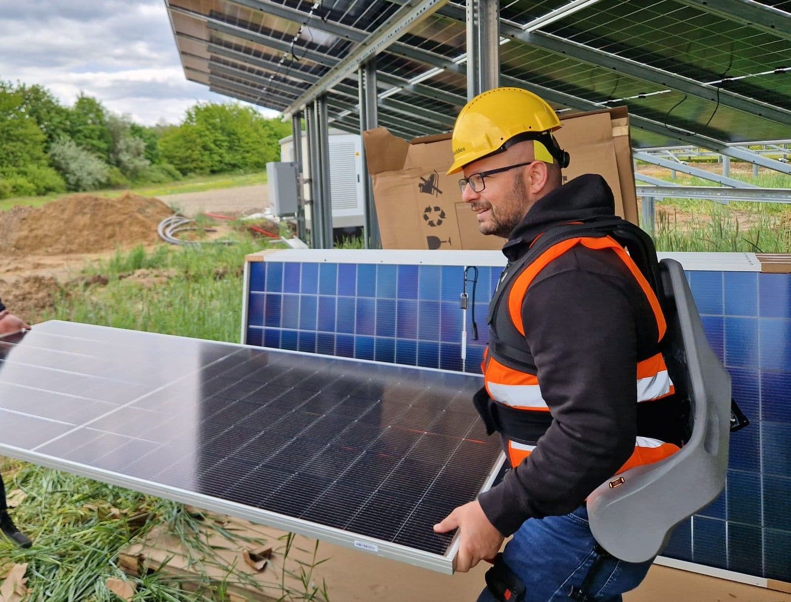 Greenbuddies site visit solárního parku Prützke o výkonu 23,29 MWp v Německu - Ondřej Vodsloň