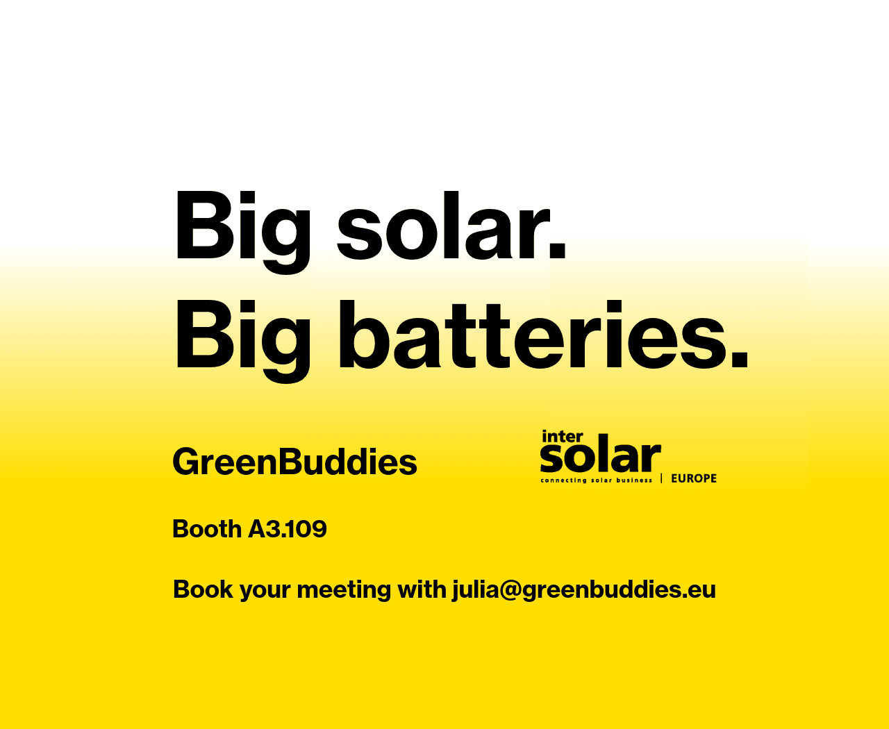 Greenbuddies popáté na veletrhu Intersolar Europe 2026